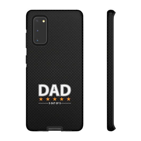 5-Star Dad Samsung Phone Case - Tough Black Cover for Father's Day