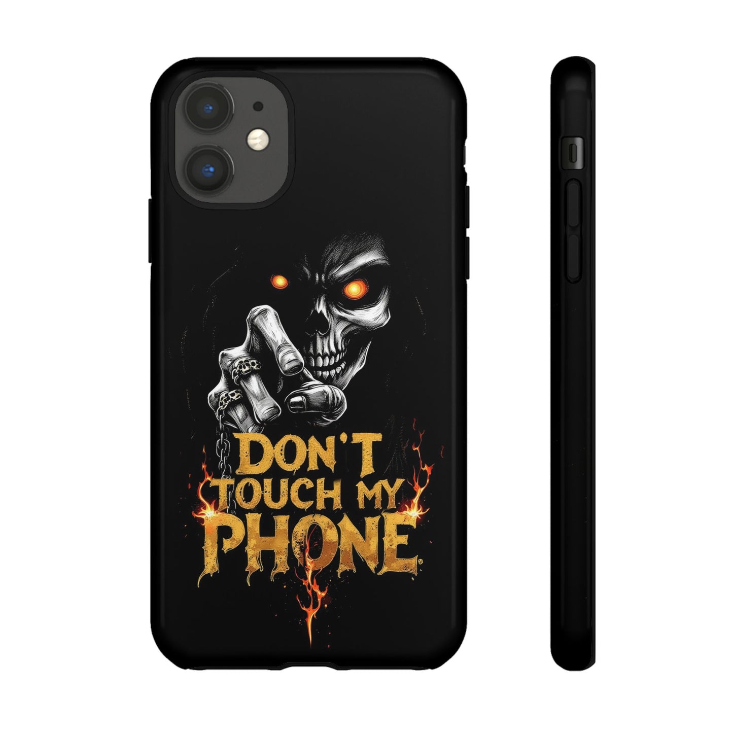 Skull iPhone Tough Cases, Don't Touch My Phone