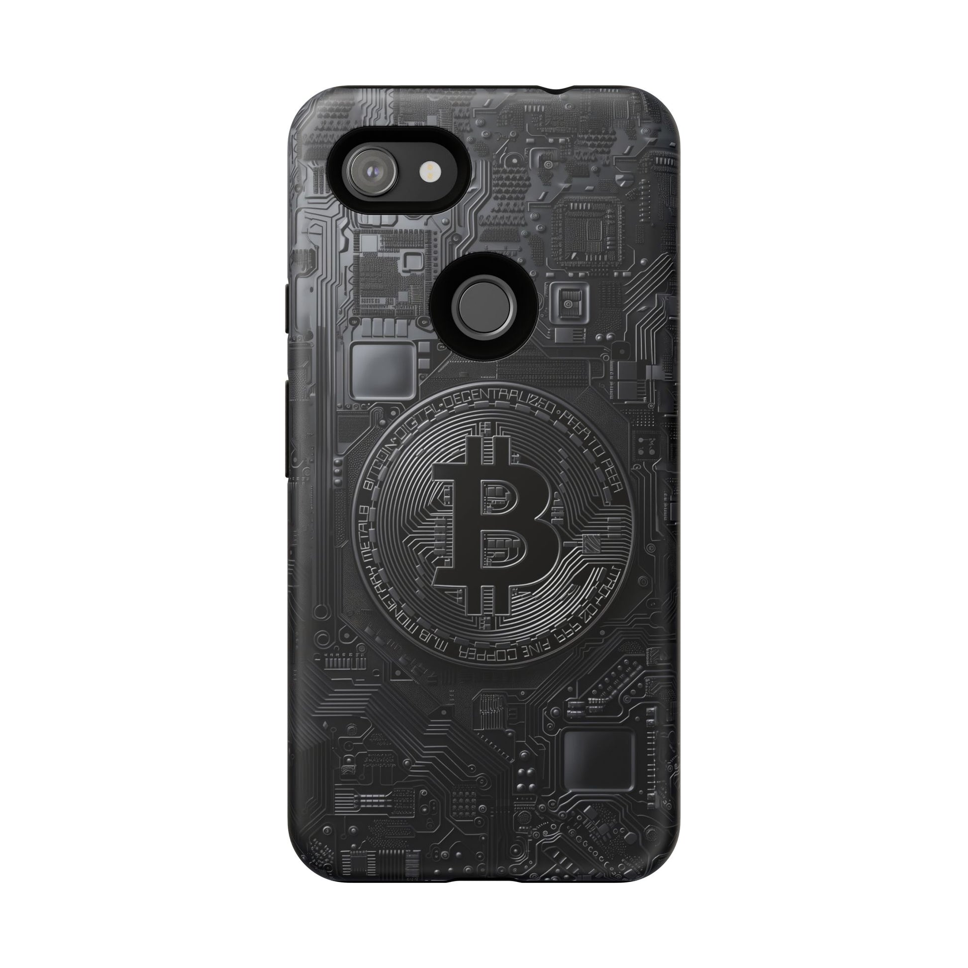 Bitcoin Google Pixel Tough Phone Case, Cryptocurrency Protection Cover