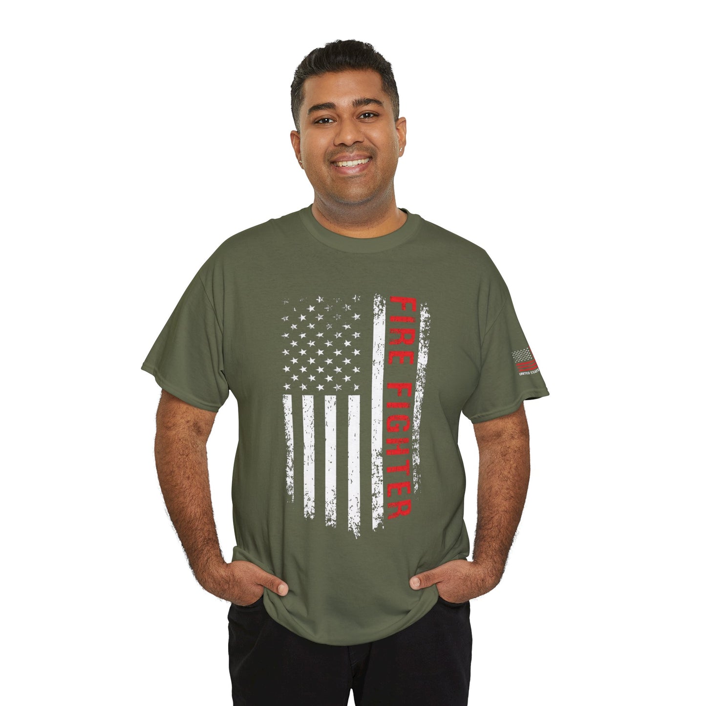 Firefighter Red Line T-shirt