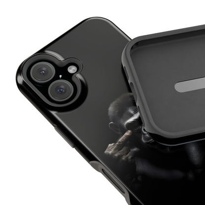 Edgy Gorilla Magnetic iPhone Case, Unique Cell Phone Cover