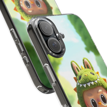 The Monsters Clear Case for iPhone Models – Playful Dinosaur Design