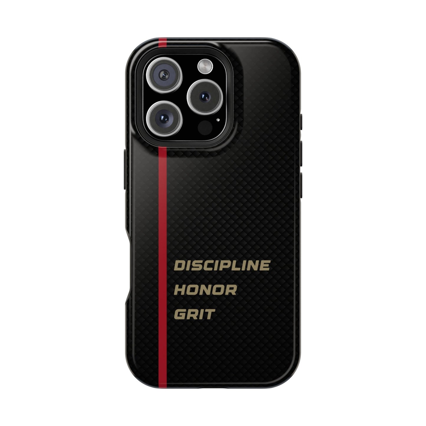 Discipline, Honor, Grit Impact-Resistant Phone Case