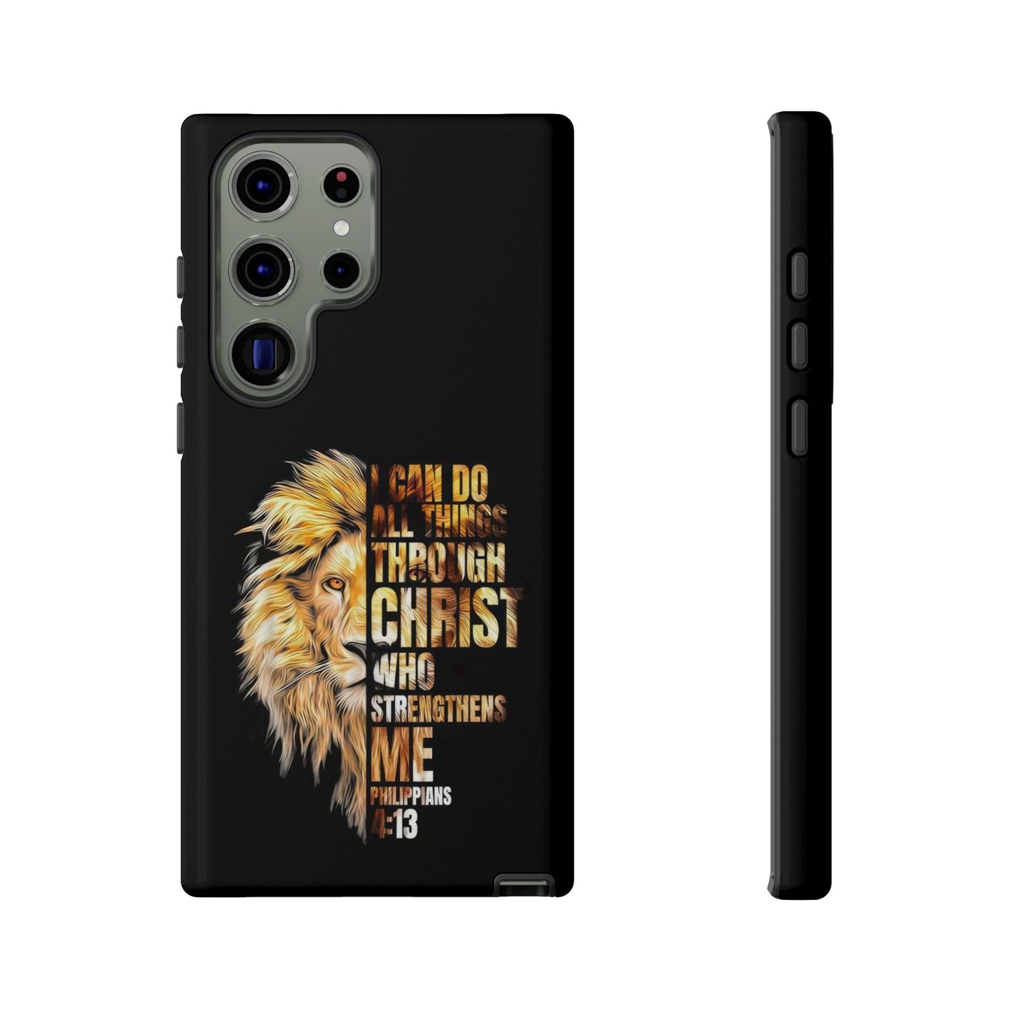 Inspirational Lion  Samsung Phone Case, Strength & Faith, Christian Accessories