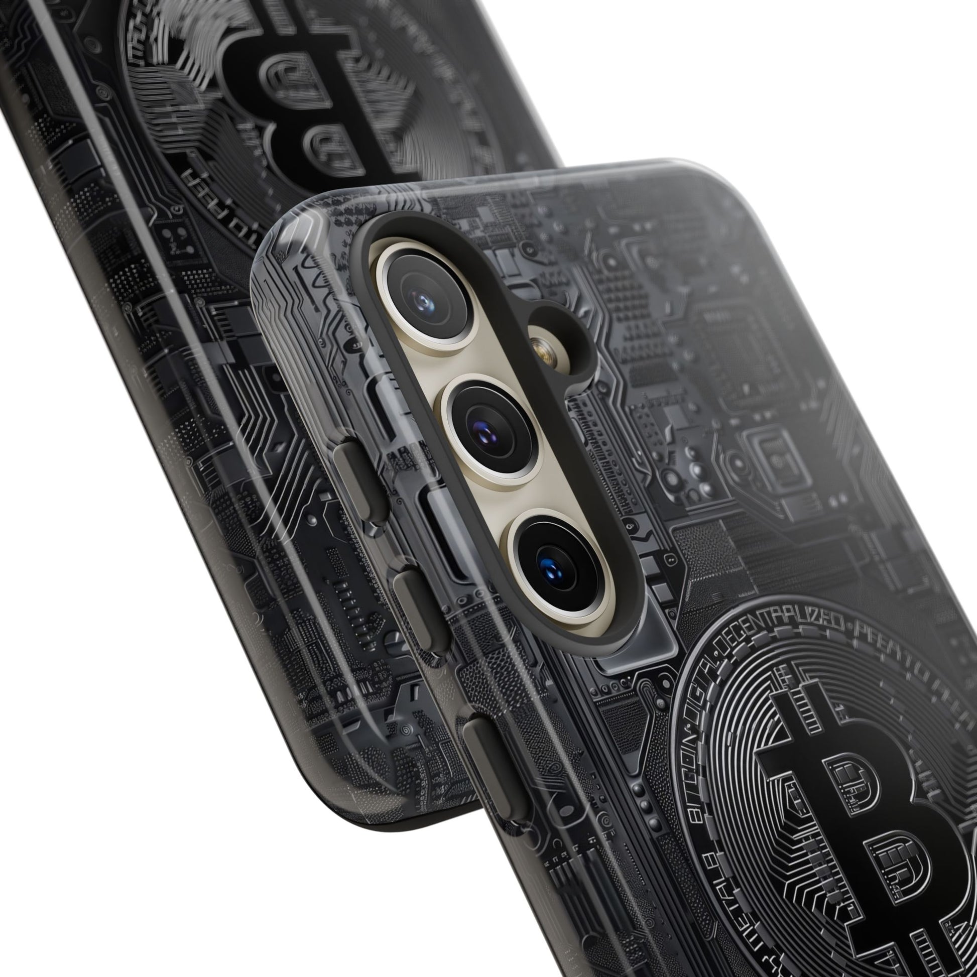 Bitcoin Samsung Tough Phone Case, Cryptocurrency Protection Cover
