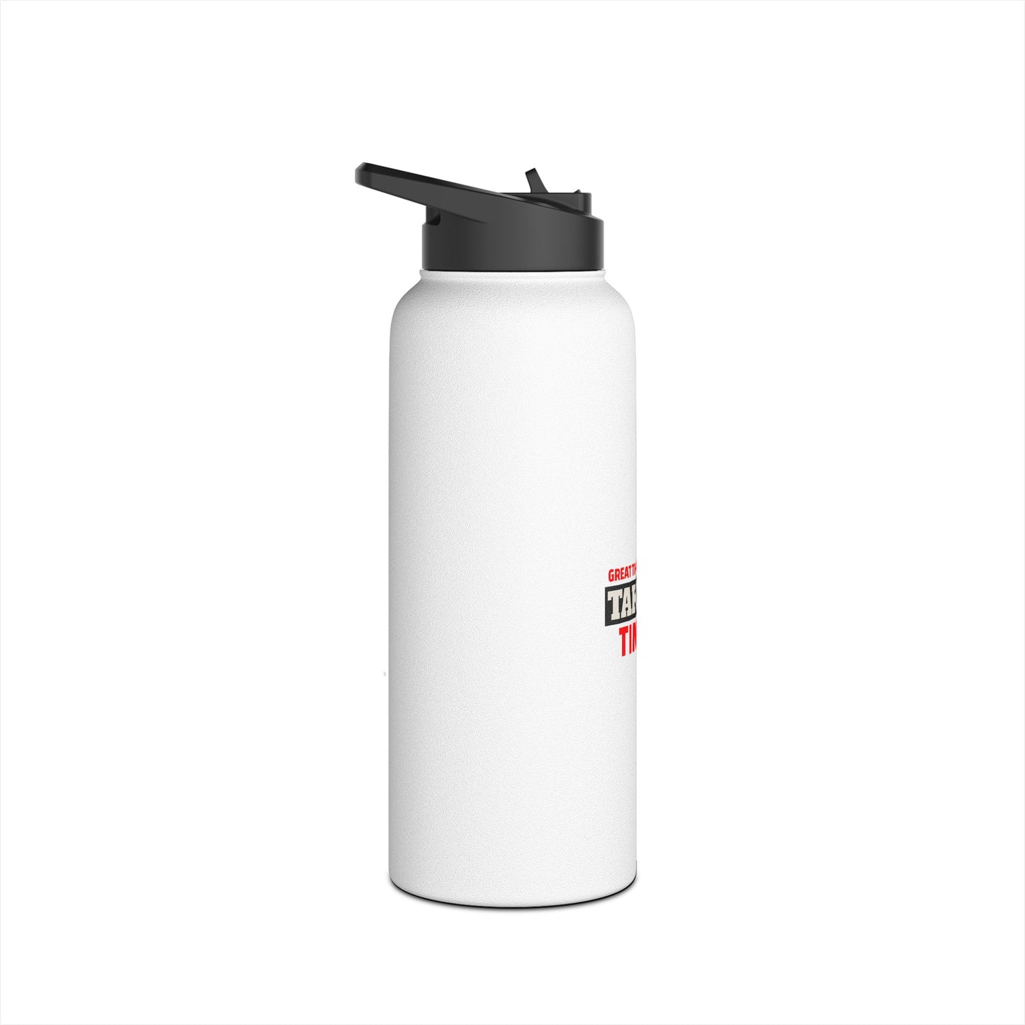 Great Things Take Time  Stainless Steel Water Bottle, Standard Lid