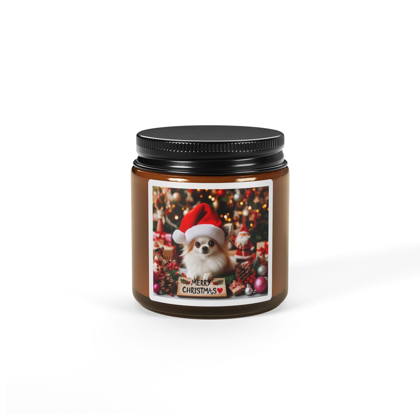 Scented Soy Candle (Multi-Size, Amber Jar)