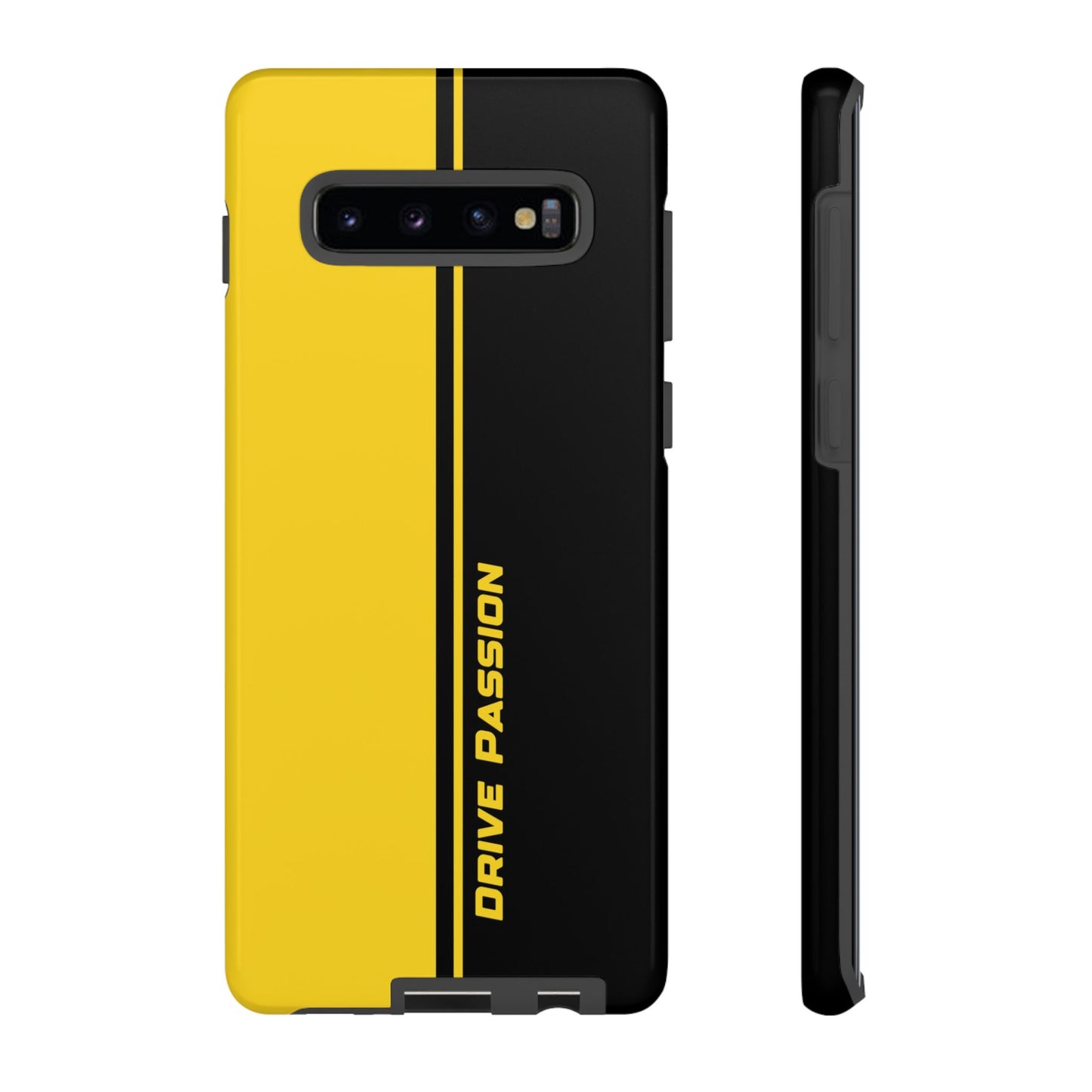 Drive Passion Tough Case – Bold Yellow & Black Design