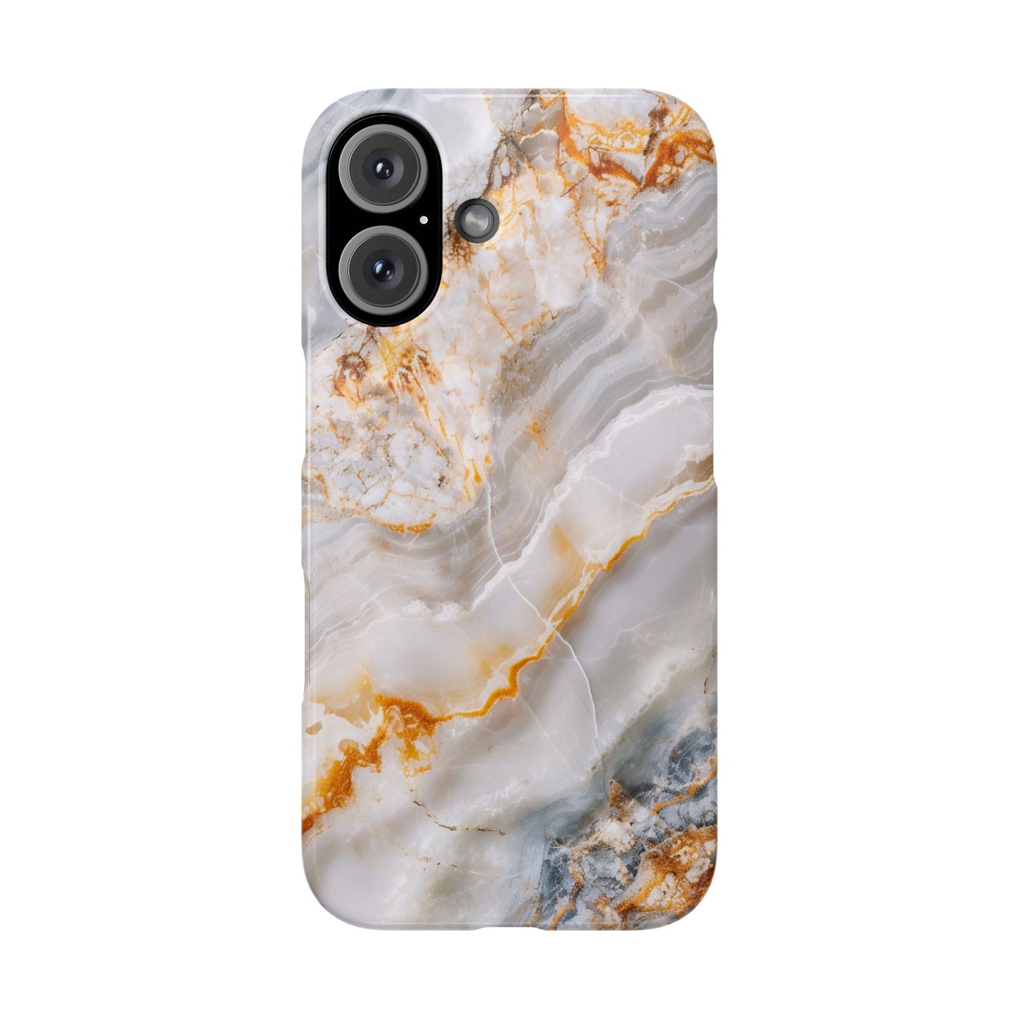 Pure Elegance Marble Slim Phone Cases, Modern Tech Decor