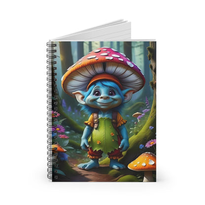 Mushroom Troll Dream Journal, Mystical Ruled Adventure Notebook