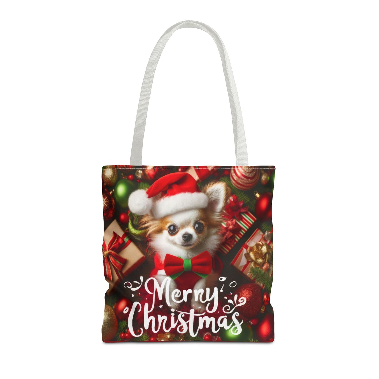 Merry Chihuahua Tote Bag (AOP)