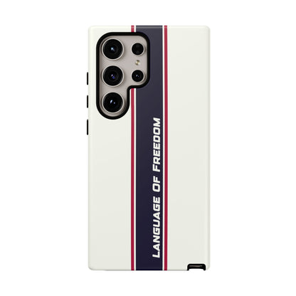 Language of Freedom Tough Case – Minimalist Design
