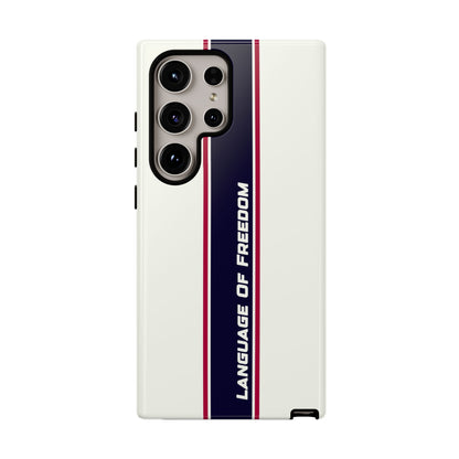 Language of Freedom Tough Case – Minimalist Design