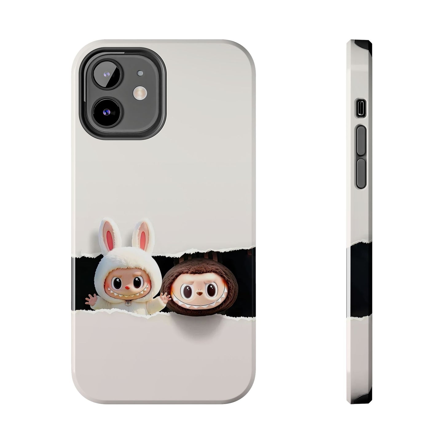 The Monsters Tough Case for iPhone Models and Variations – Dual Layer Protective Cover, Playful Design, Cute Mobile Accessory