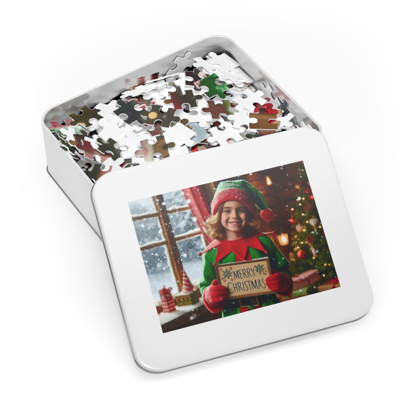 Merry Elf Wishes Jigsaw Puzzle (110, 252, 500-Piece)