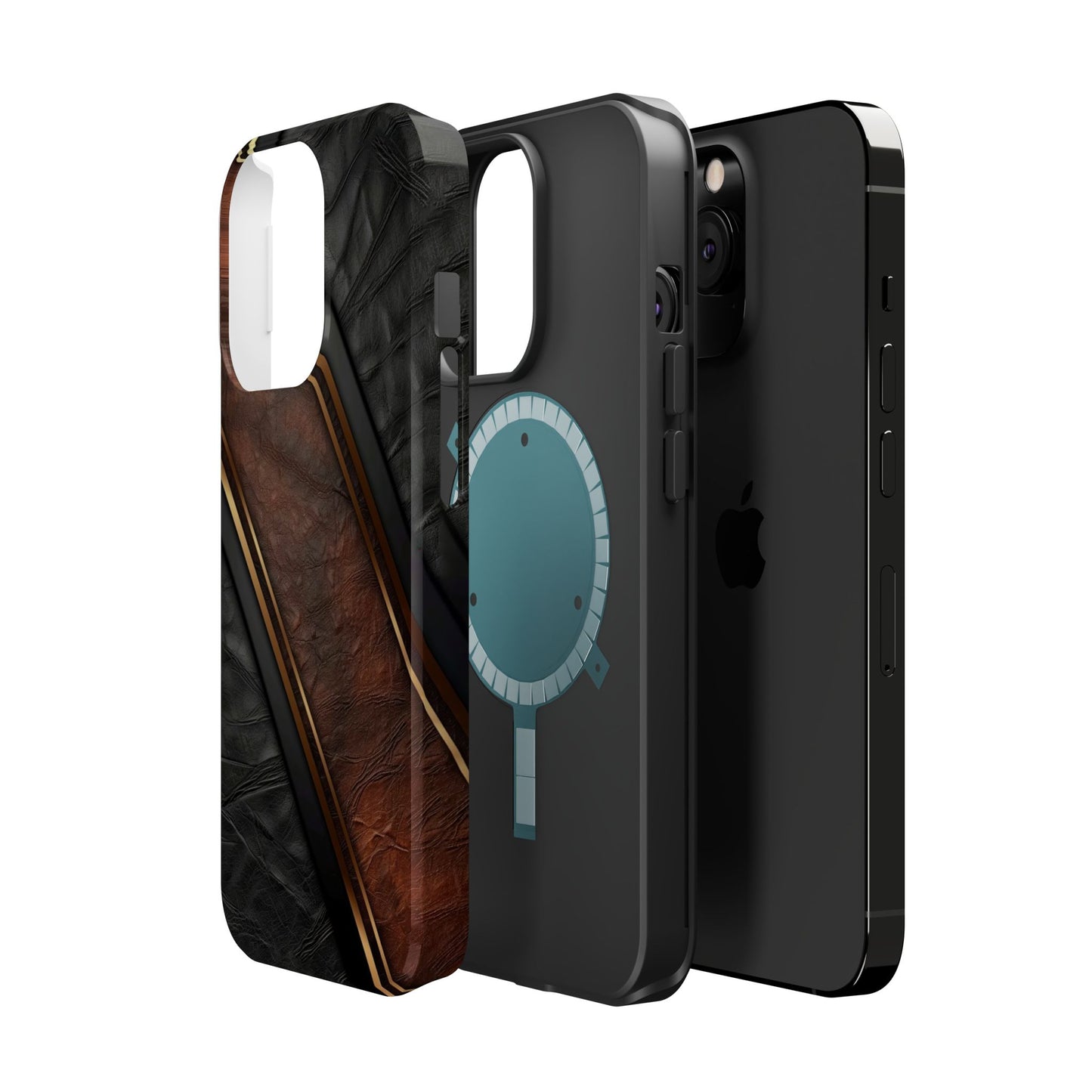 Stylish Leather Texture Magnetic Tough Cases