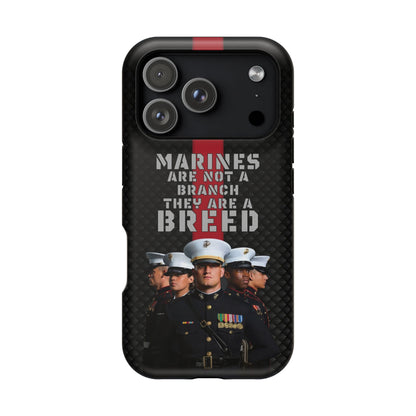 Marines Magnetic Tough Case - "Not a Branch, a Breed" Military iPhone Cover