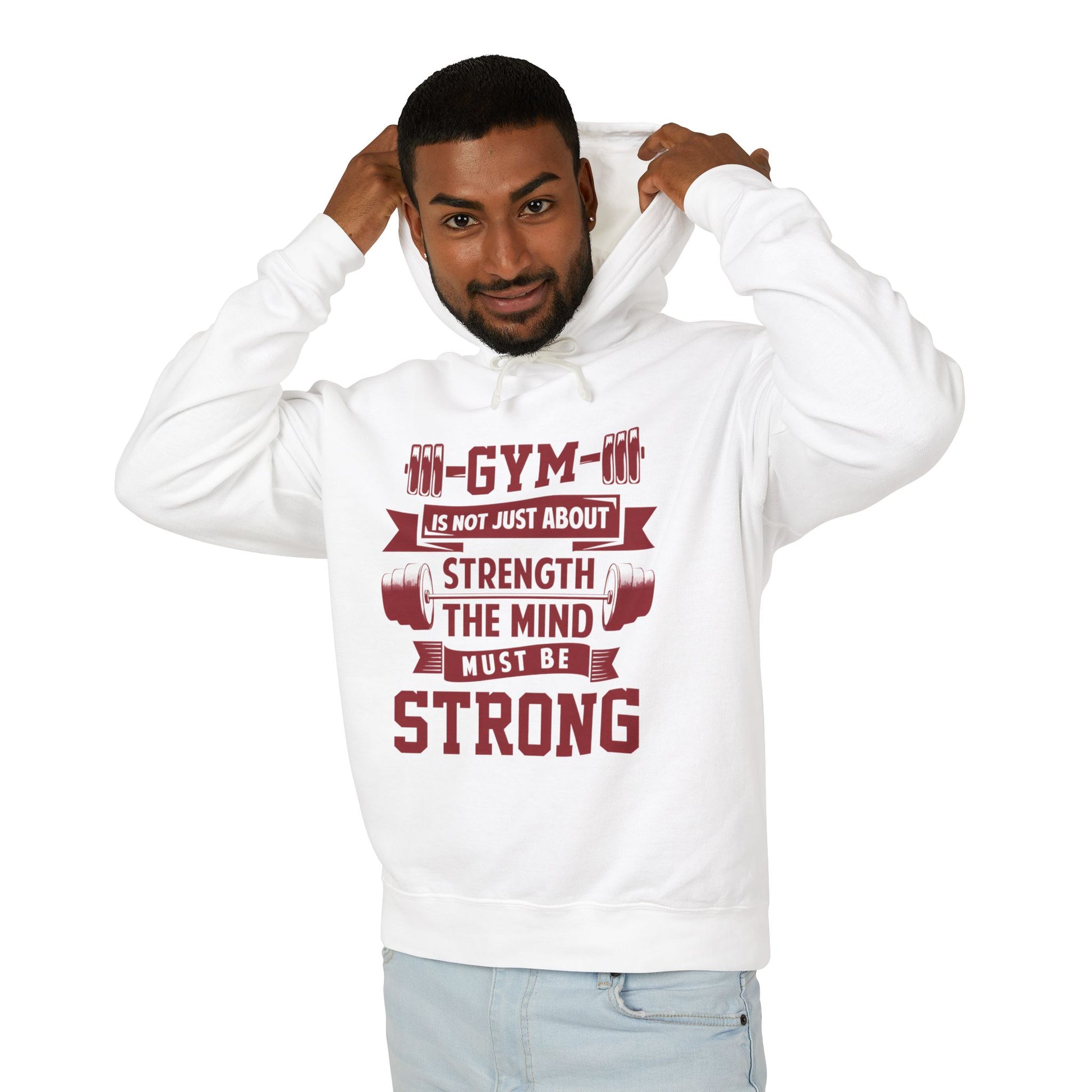 Gym Motivation Unisex Lightweight Hooded Sweatshirt