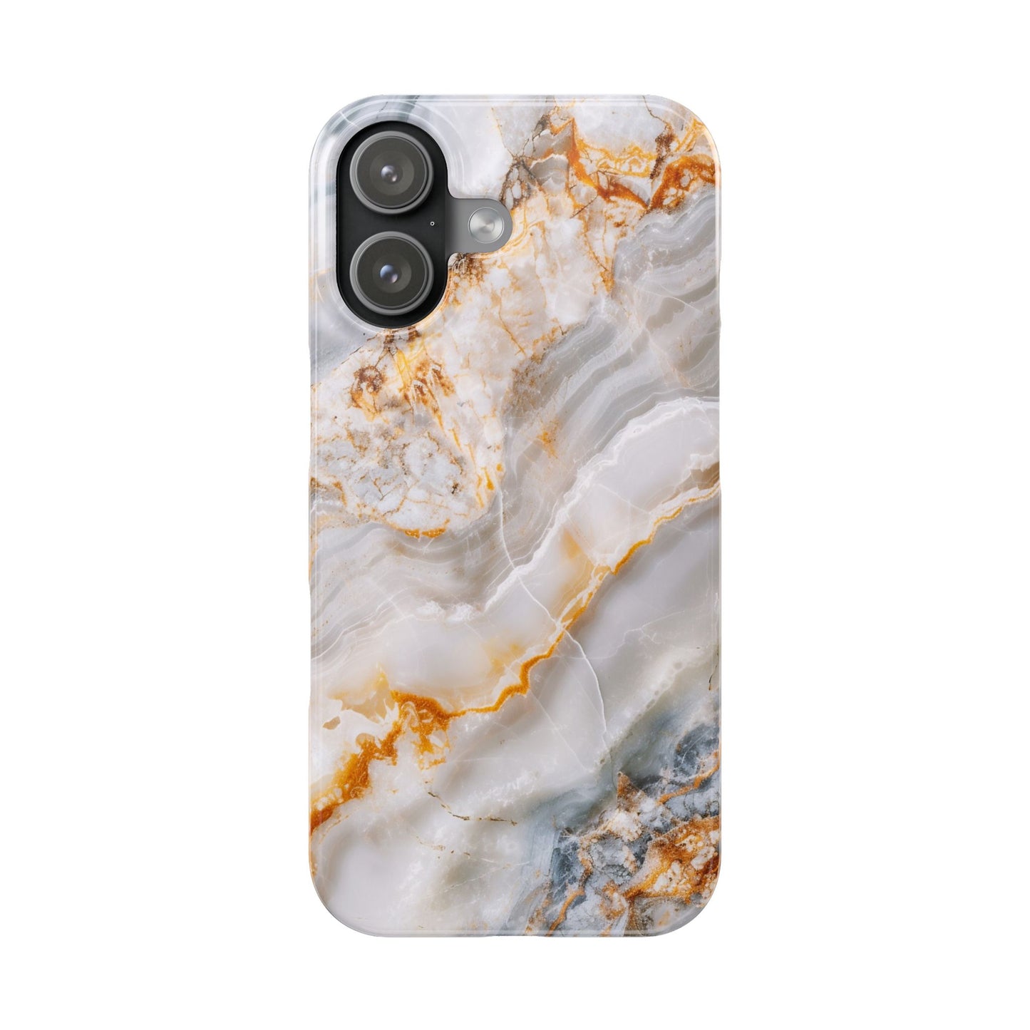 Pure Elegance Marble Slim Phone Cases, Modern Tech Decor