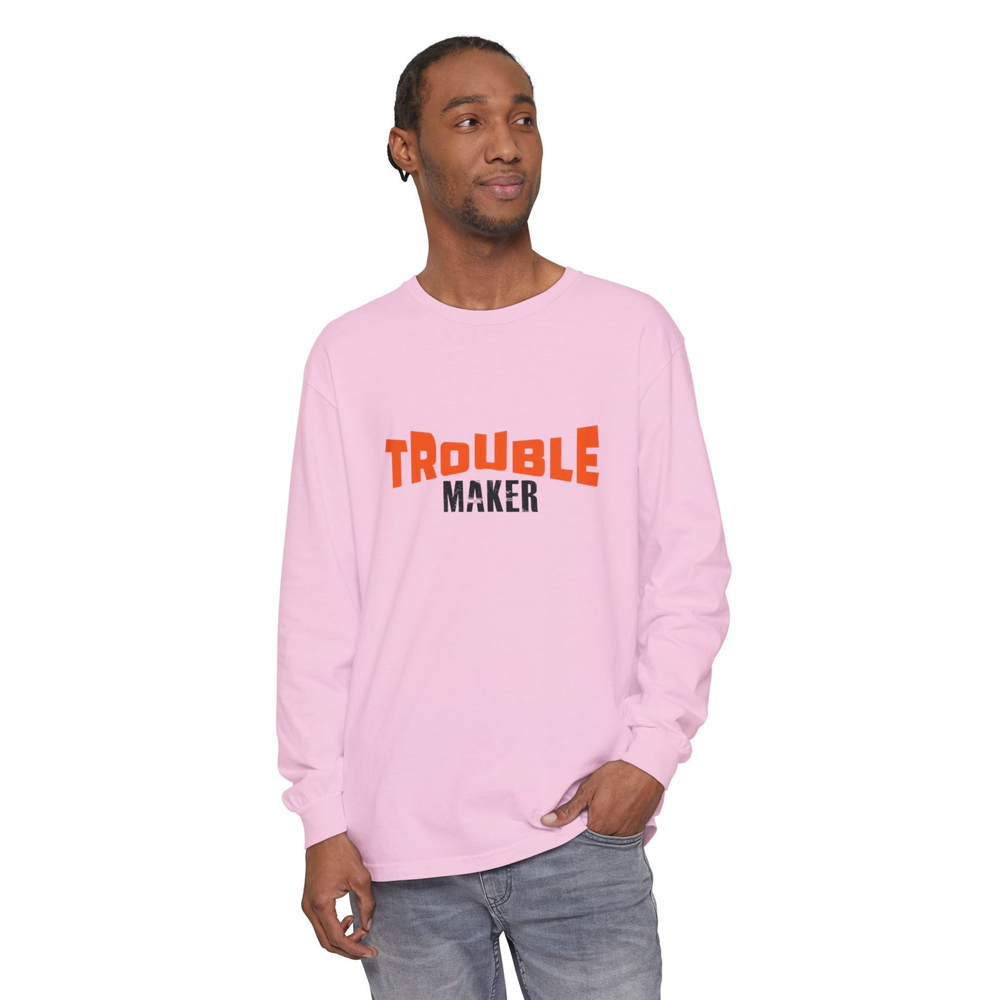 Trouble Maker Long Sleeve T-Shirt - Fun & Casual Unisex Wear