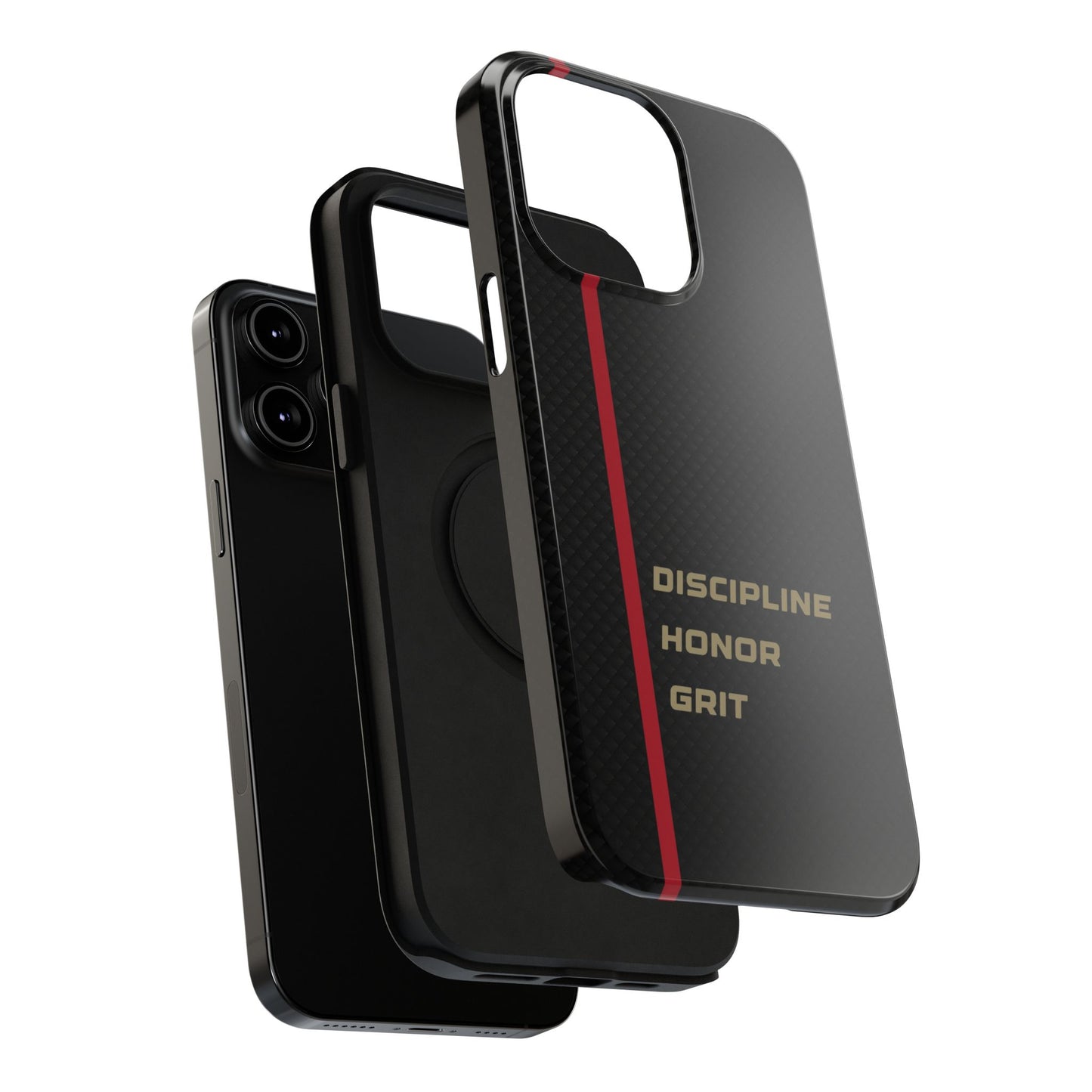 Discipline, Honor, Grit Impact-Resistant Phone Case
