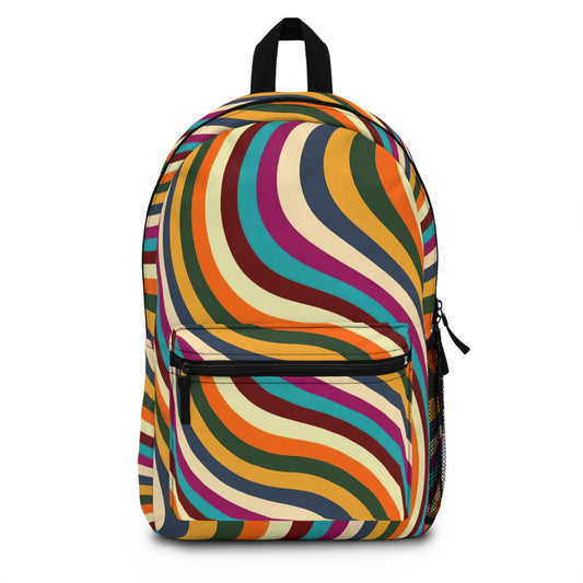 Abstract wave Backpack