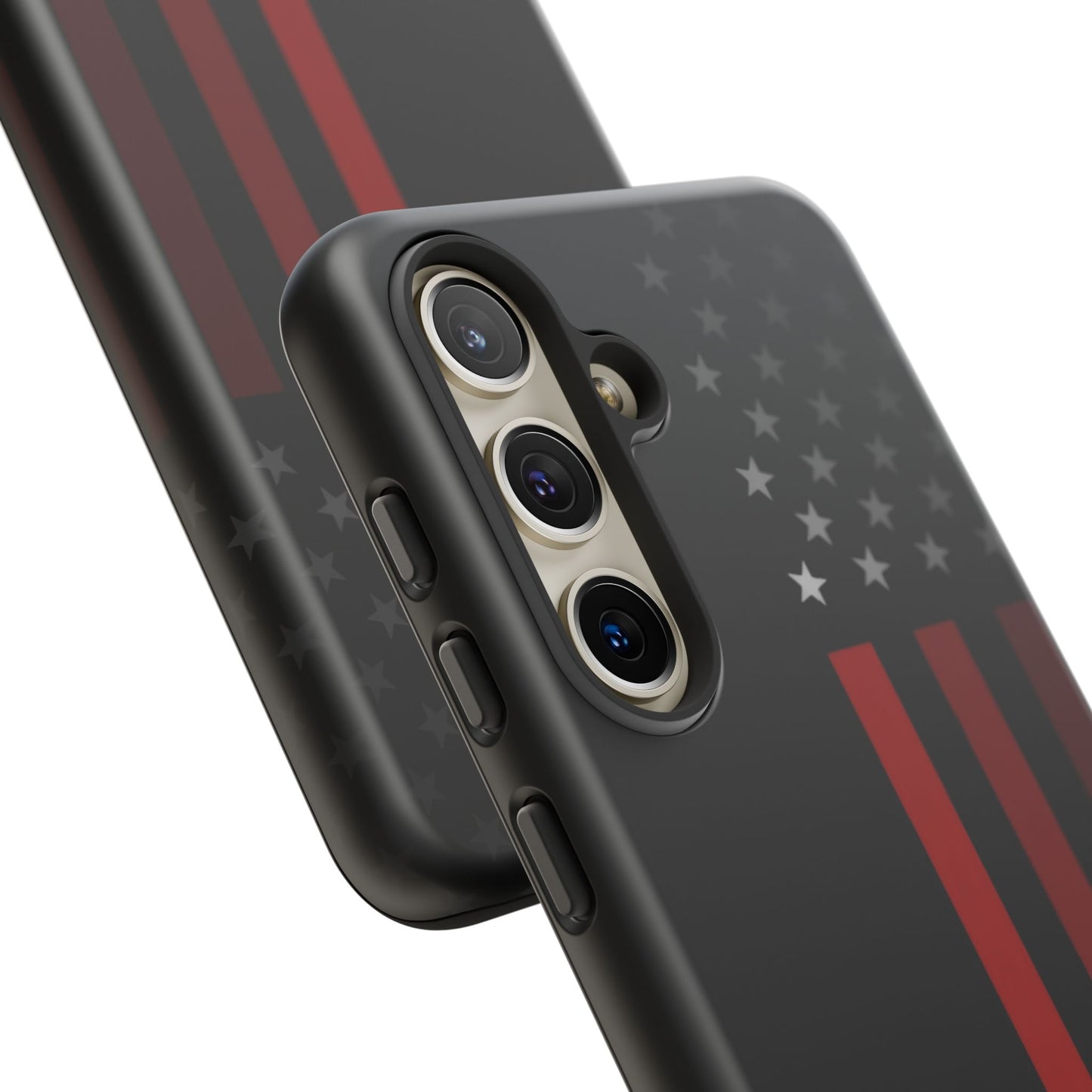 Patriotic Samsung Tough Cases, Red Line American Flag Phone Cover