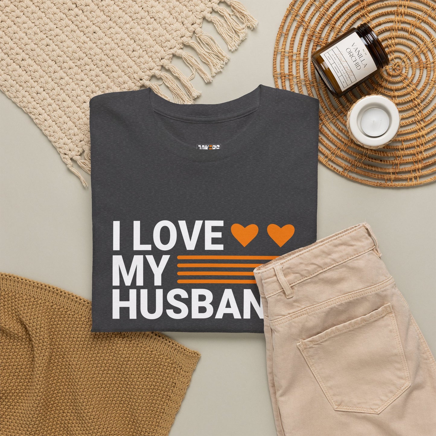 Love My Husband Unisex Heavy-Cotton Tee - Cute Casual Shirt