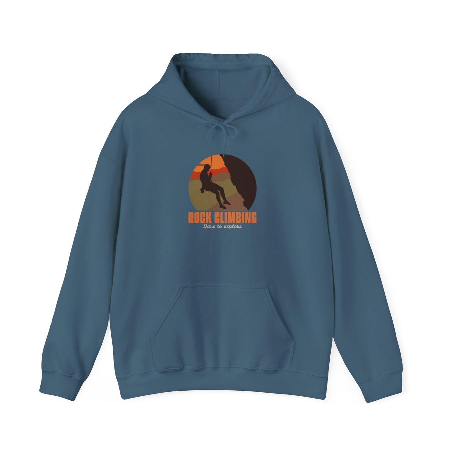 Rock Climbing Dare To Explore Unisex Heavy Blend™ Hooded Sweatshirt