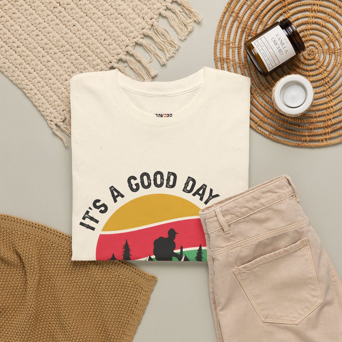 "It's a Good Day to Hike" Unisex Heavy Cotton Tee - Adventure Outdoor Shirt