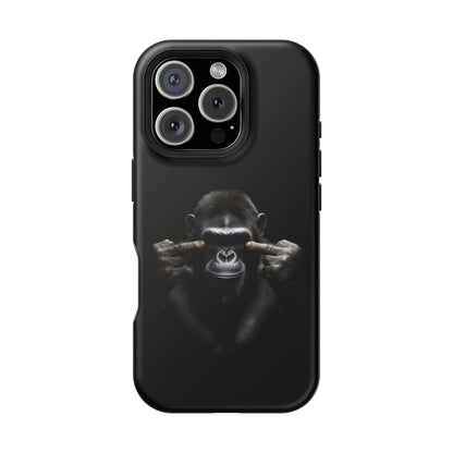 Edgy Gorilla Magnetic iPhone Case, Unique Cell Phone Cover