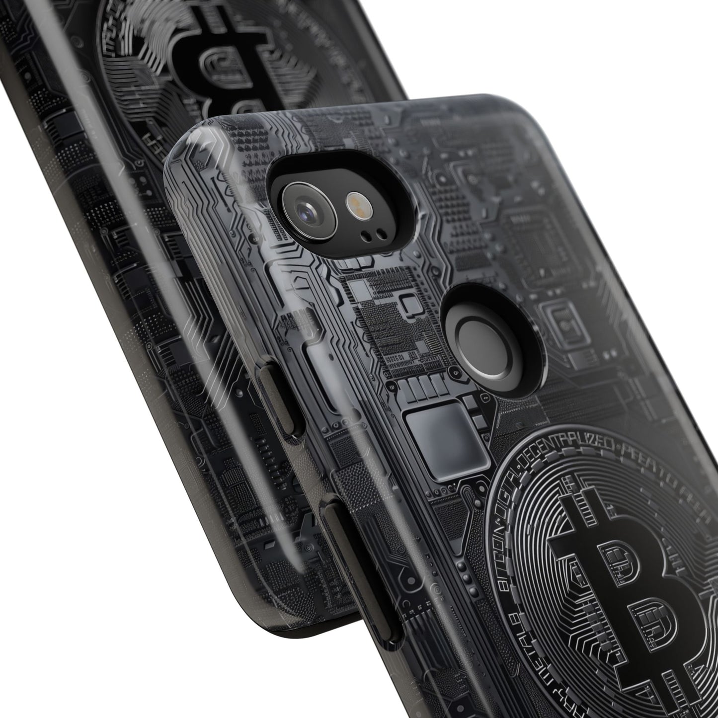Bitcoin Google Pixel Tough Phone Case, Cryptocurrency Protection Cover