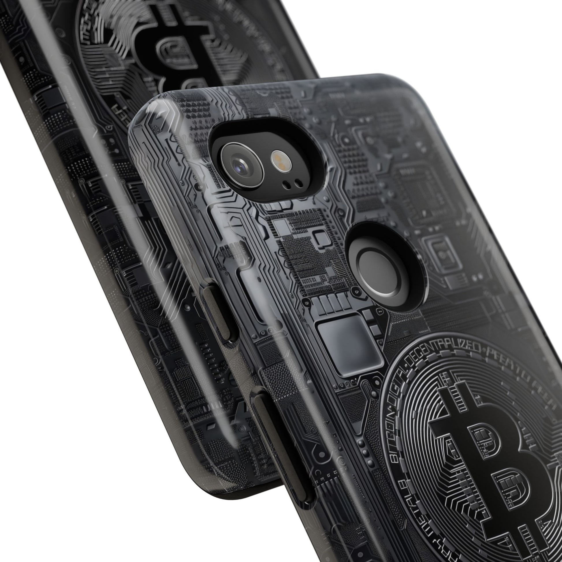Bitcoin Google Pixel Tough Phone Case, Cryptocurrency Protection Cover
