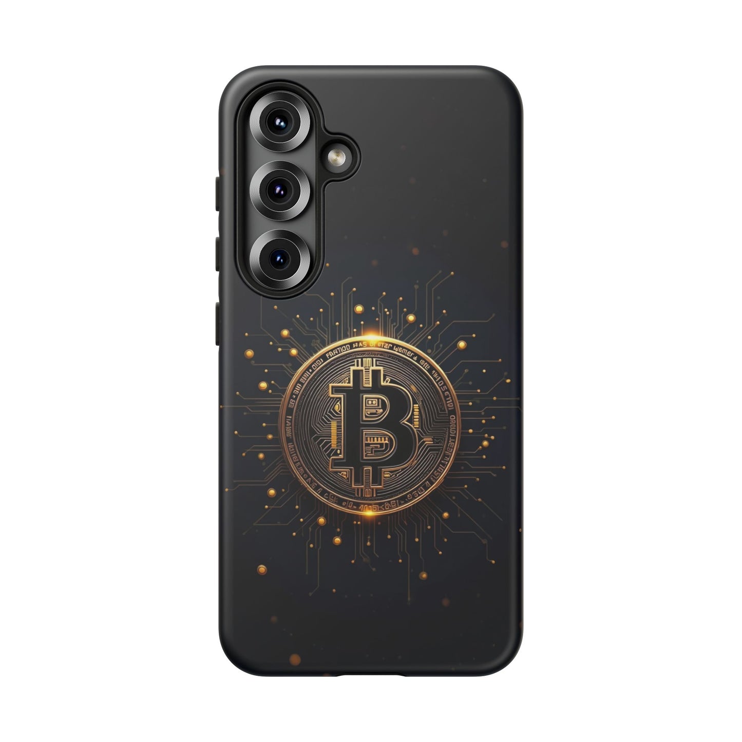 Bitcoin Samsung Tough Case for Smartphones, Crypto Lover Phone Accessory