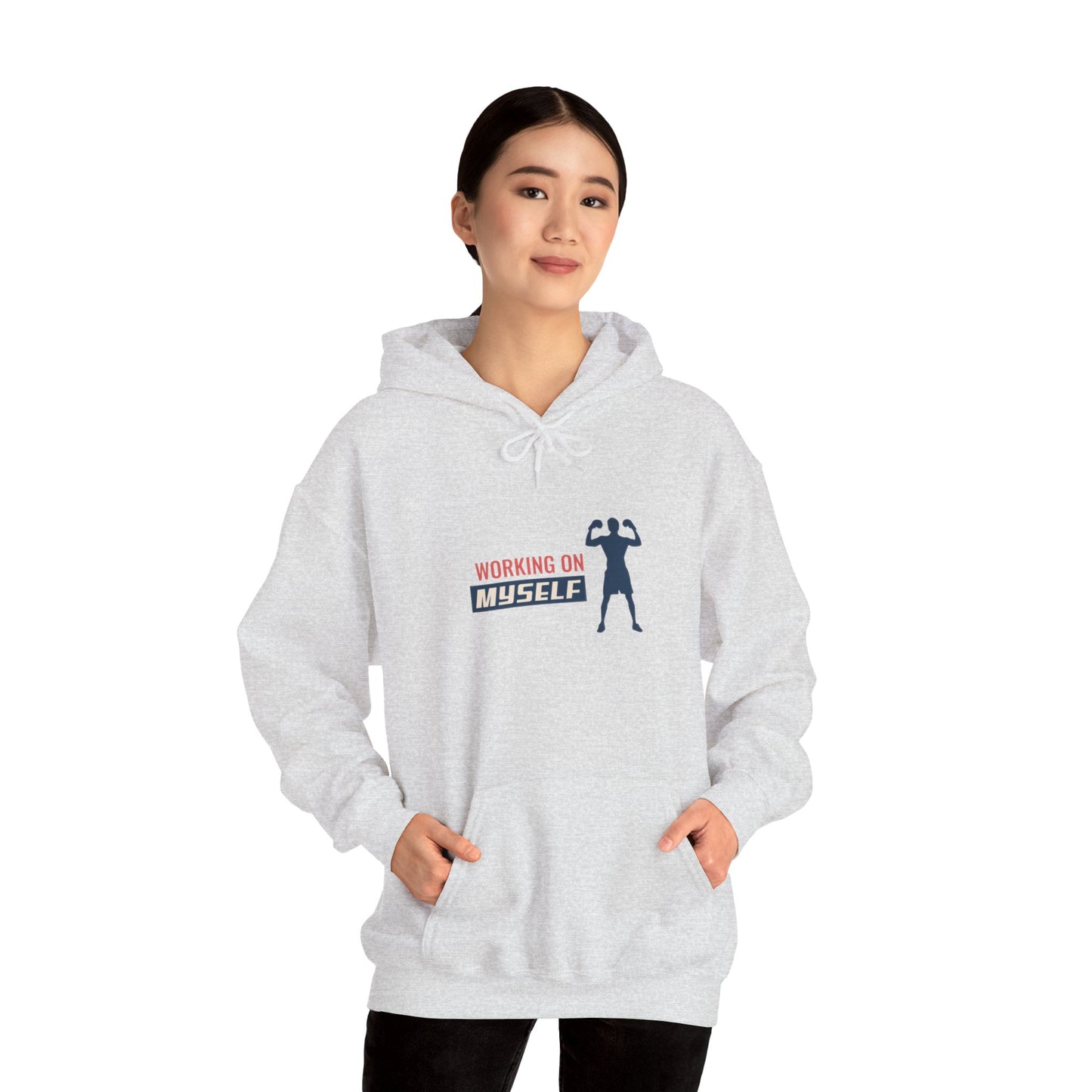 Working On Myself Unisex Heavy Blend™ Hooded Sweatshirt