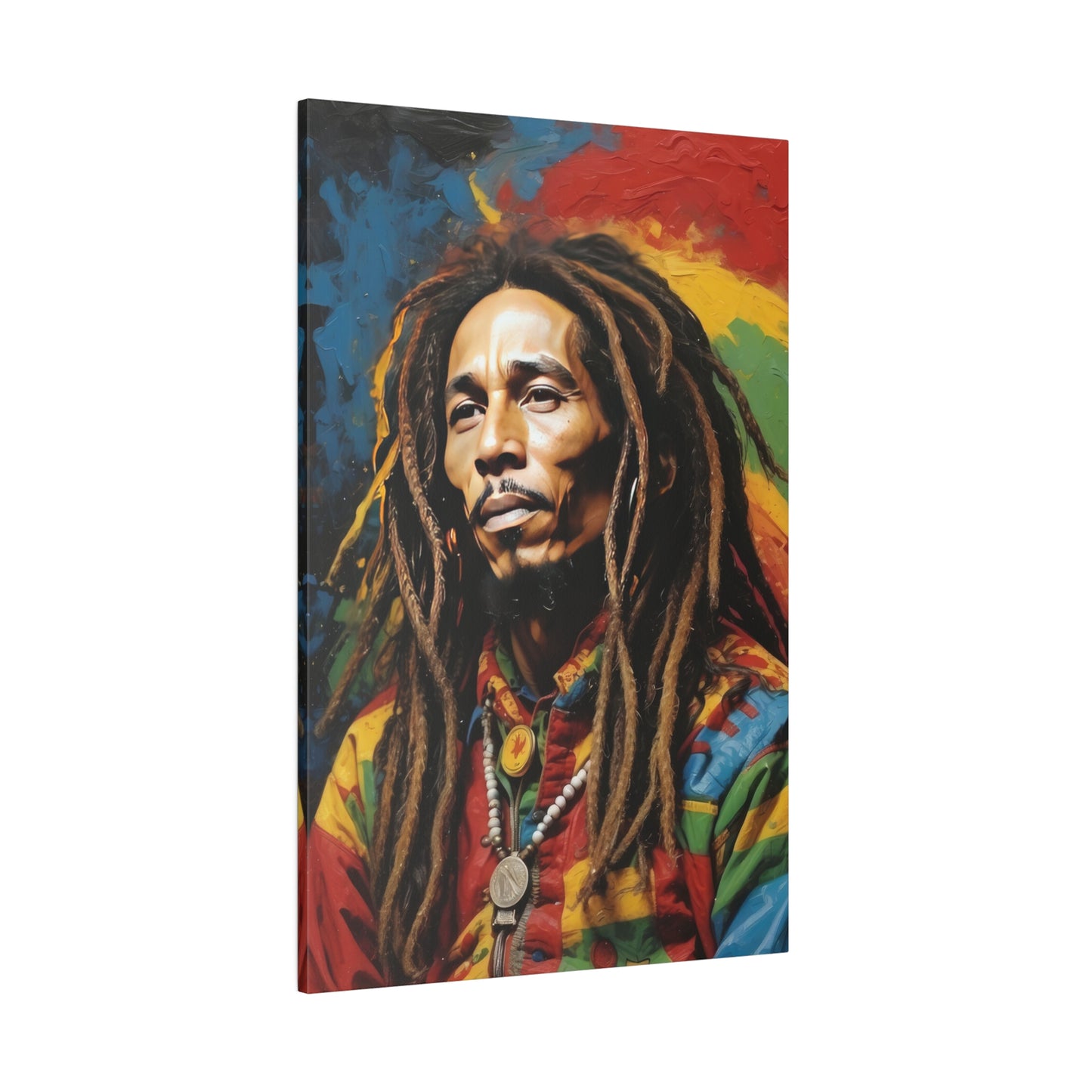 Rasta Matte Canvas, Stretched, 0.75"