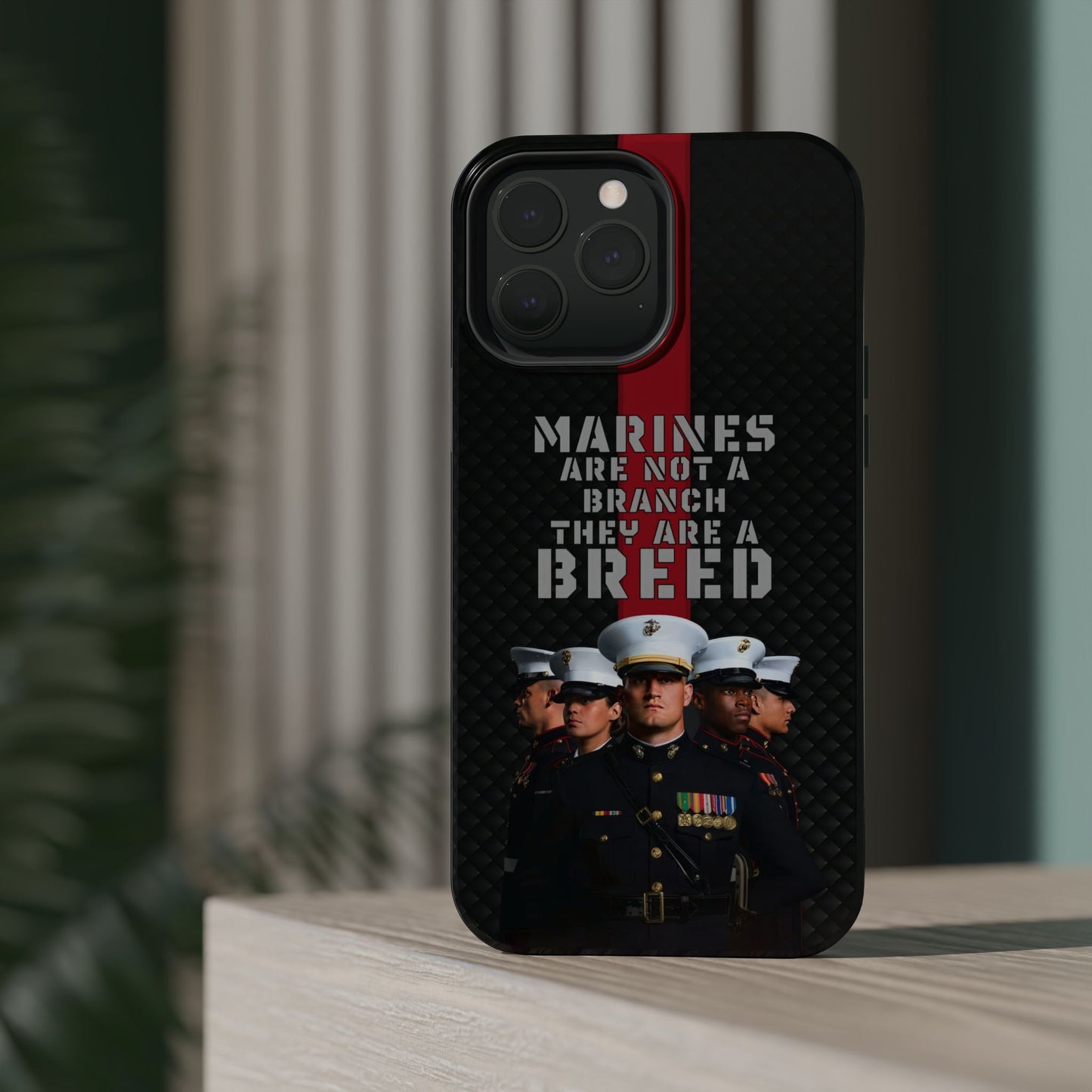 Marines Magnetic Tough Case - "Not a Branch, a Breed" Military iPhone Cover