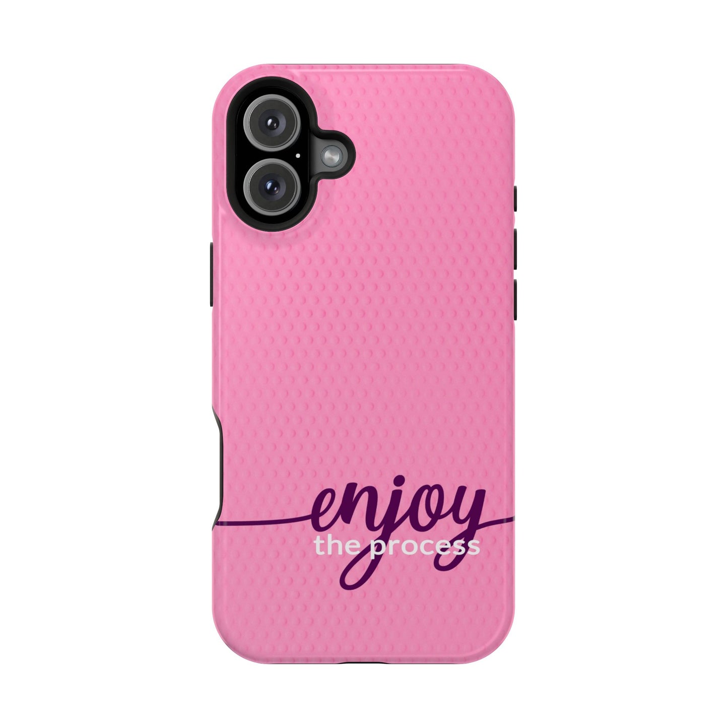 Enjoy the Process Magnetic Case - Motivational Pink Phone Cover for Women