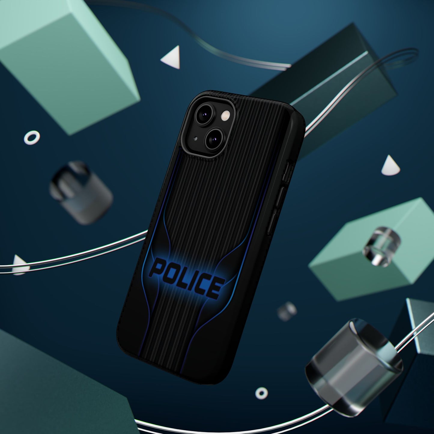 Police Magnetic Phone Cases, Blue Light