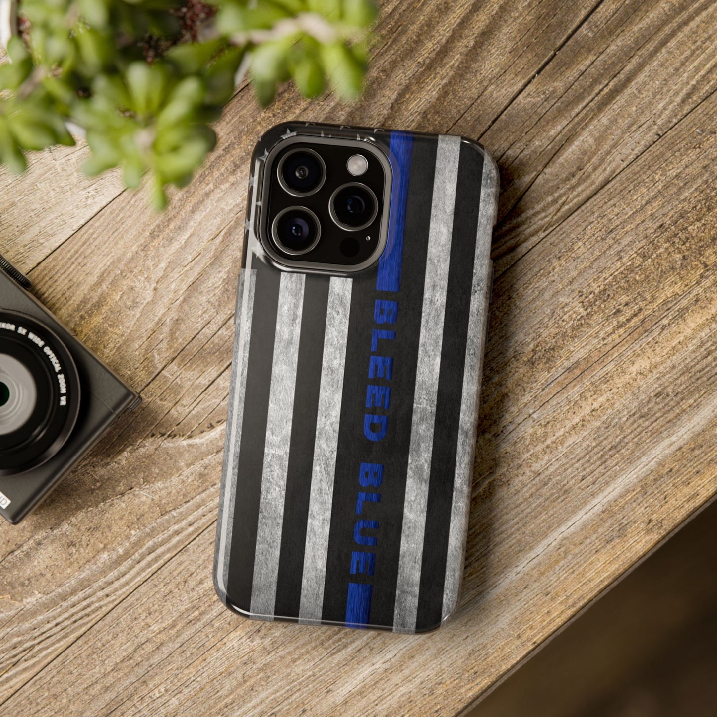 Police Magnetic Phone Cases, Bleed Blue