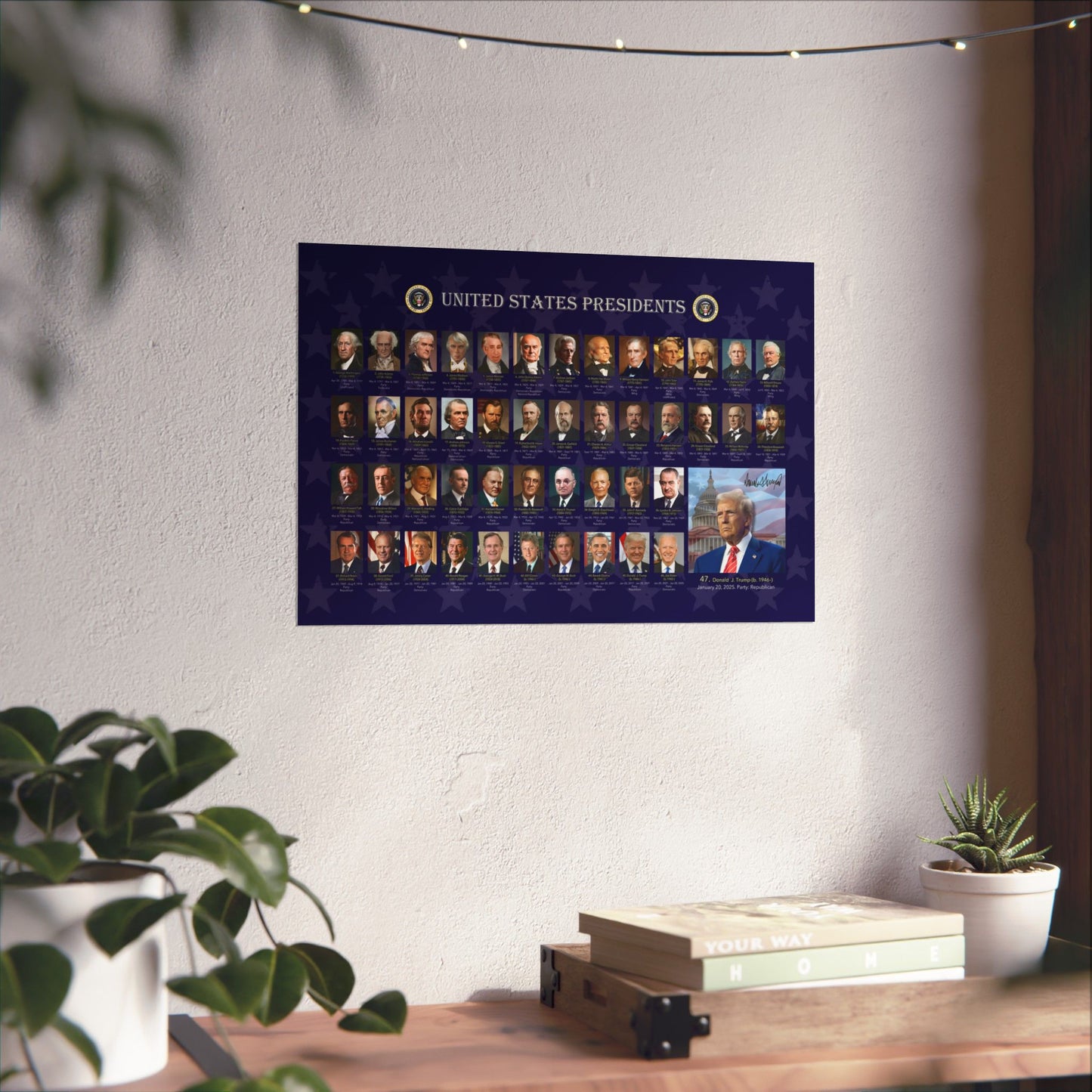 United States Presidents Historical Poster