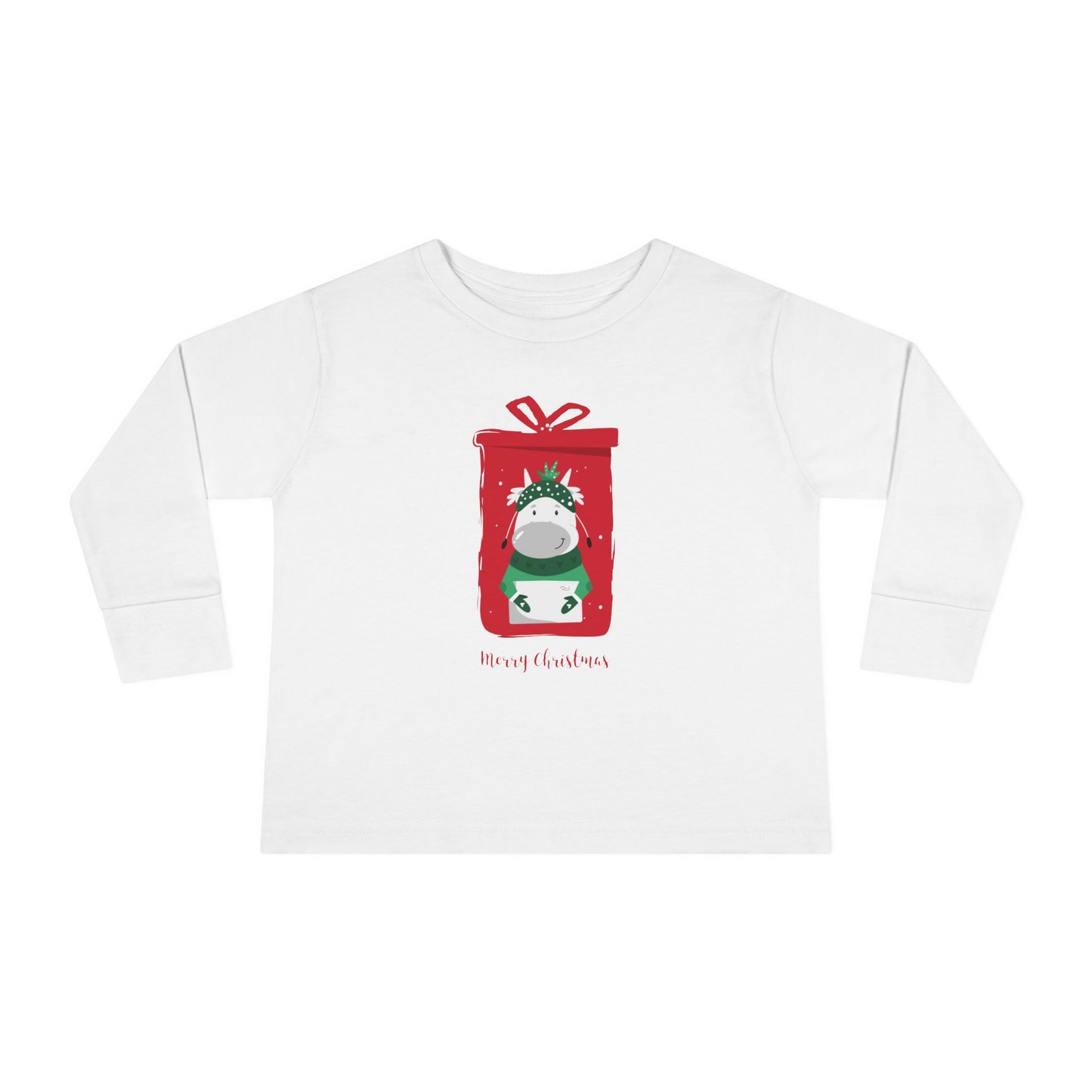 Merryl Christmas Toddler Long Sleeve Tee