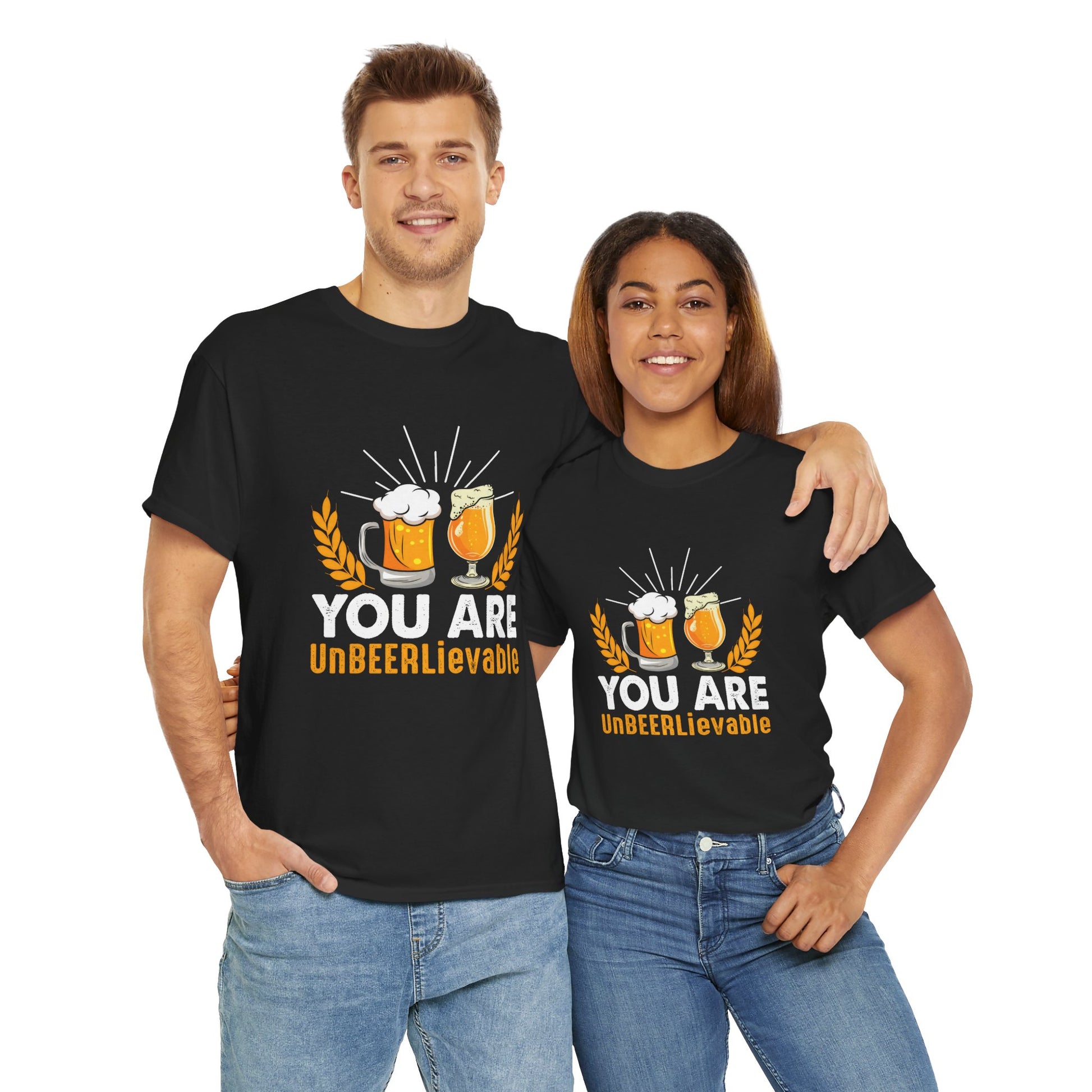 Funny Beer Slogan Tee, You Are UnBEERLievable