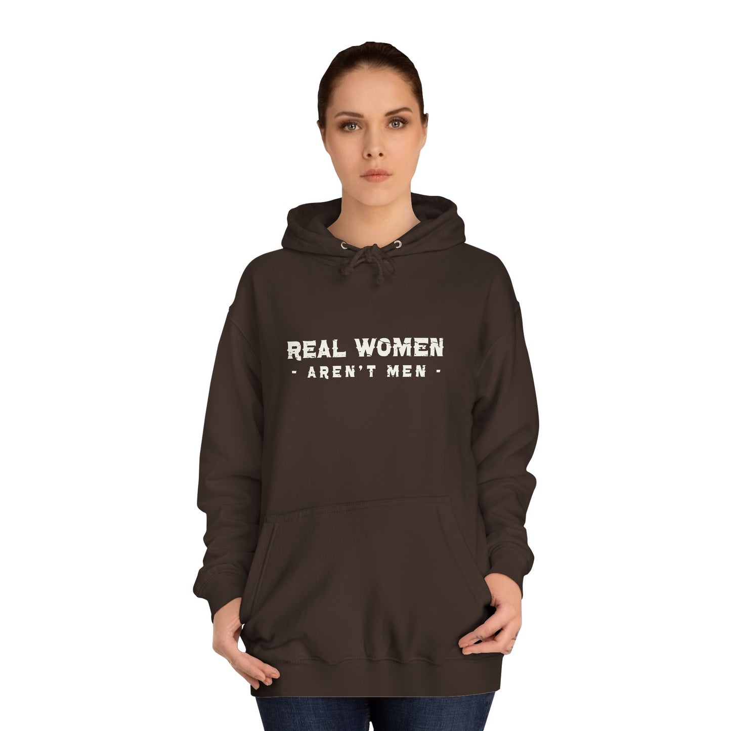 Real Women Unisex College Hoodie 80% cotton 20% polyester