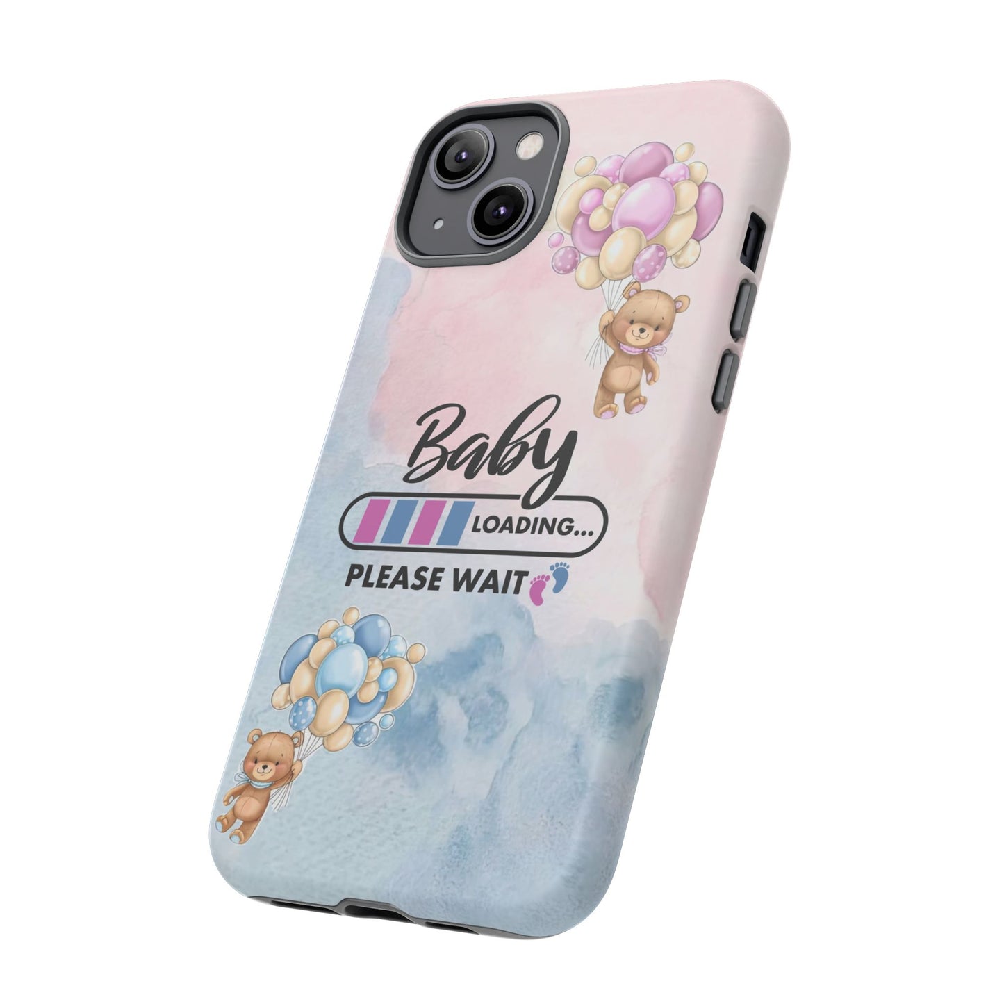 Cute Baby Loading Phone Case for iPhone - Maternity Cover for Pregnancy Reveal or Baby Shower