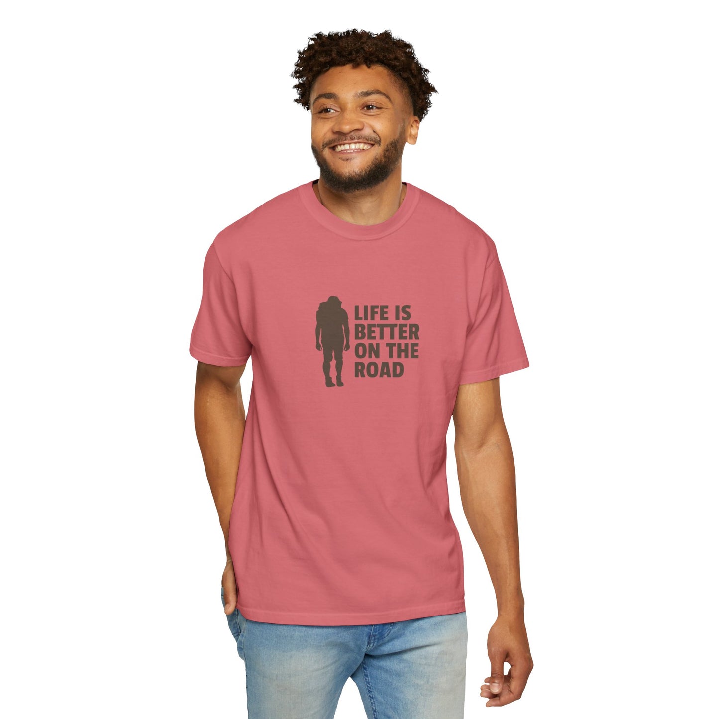 Life Is Better On The Road Unisex Garment-Dyed T-shirt