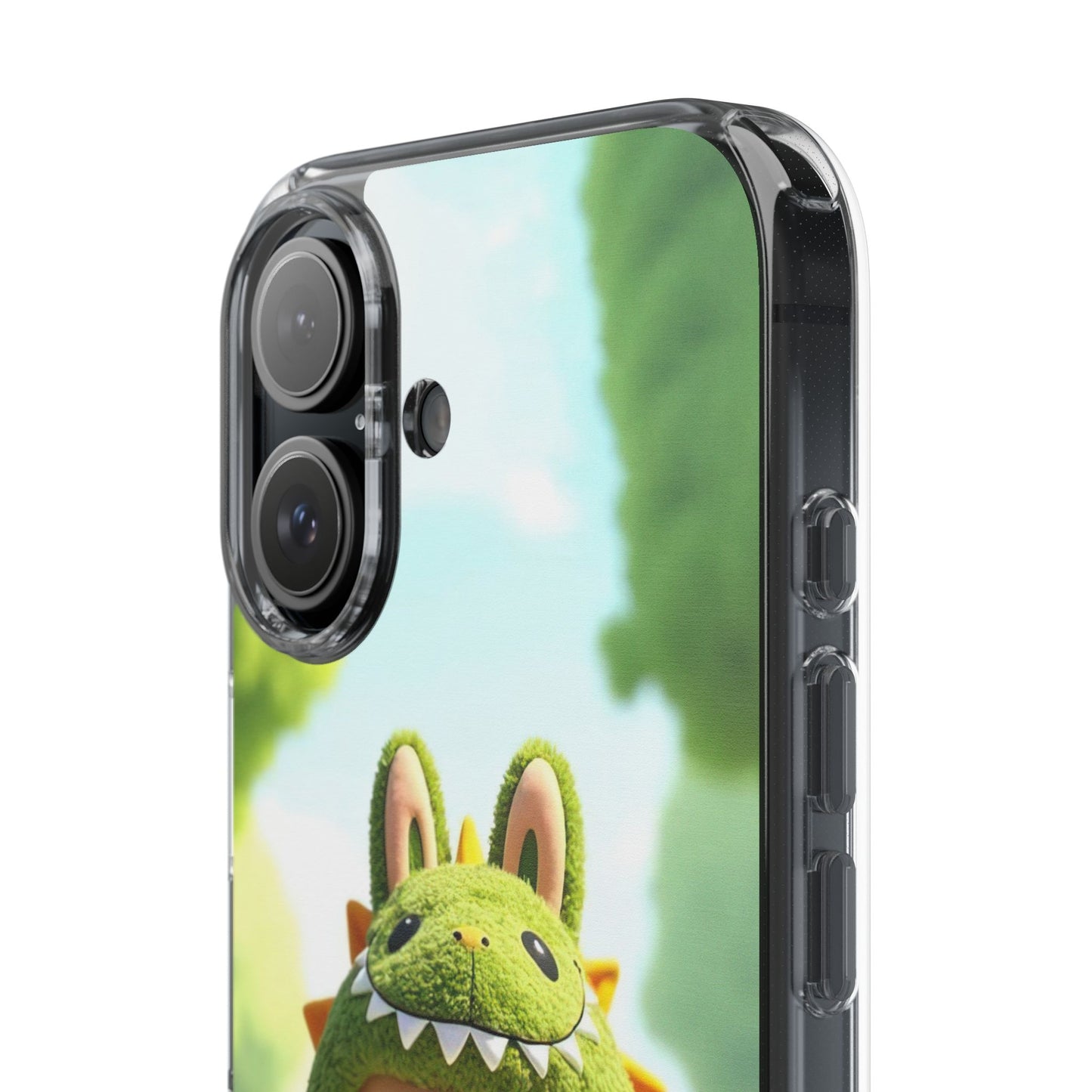 The Monsters Clear Case for iPhone Models – Playful Dinosaur Design