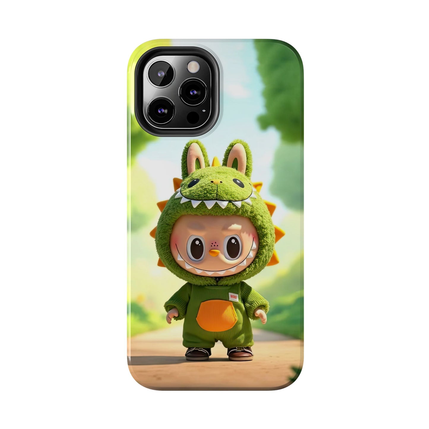 The Monsters Tough Case for iPhone Models – Playful Dinosaur Design, Dual Layer Protective Cover, Fun Mobile Accessory