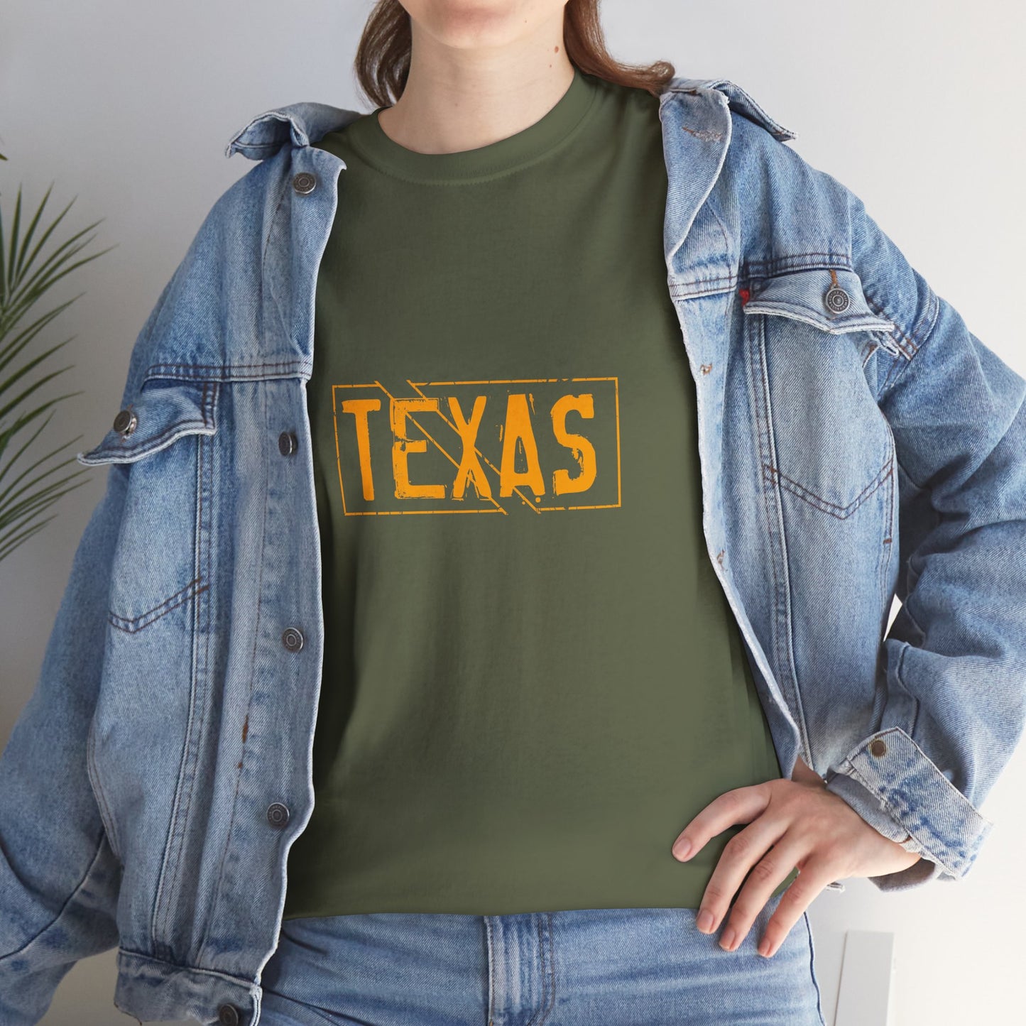 Texas Pride Unisex Heavy Cotton Tee - Casual Black T-Shirt for Texans