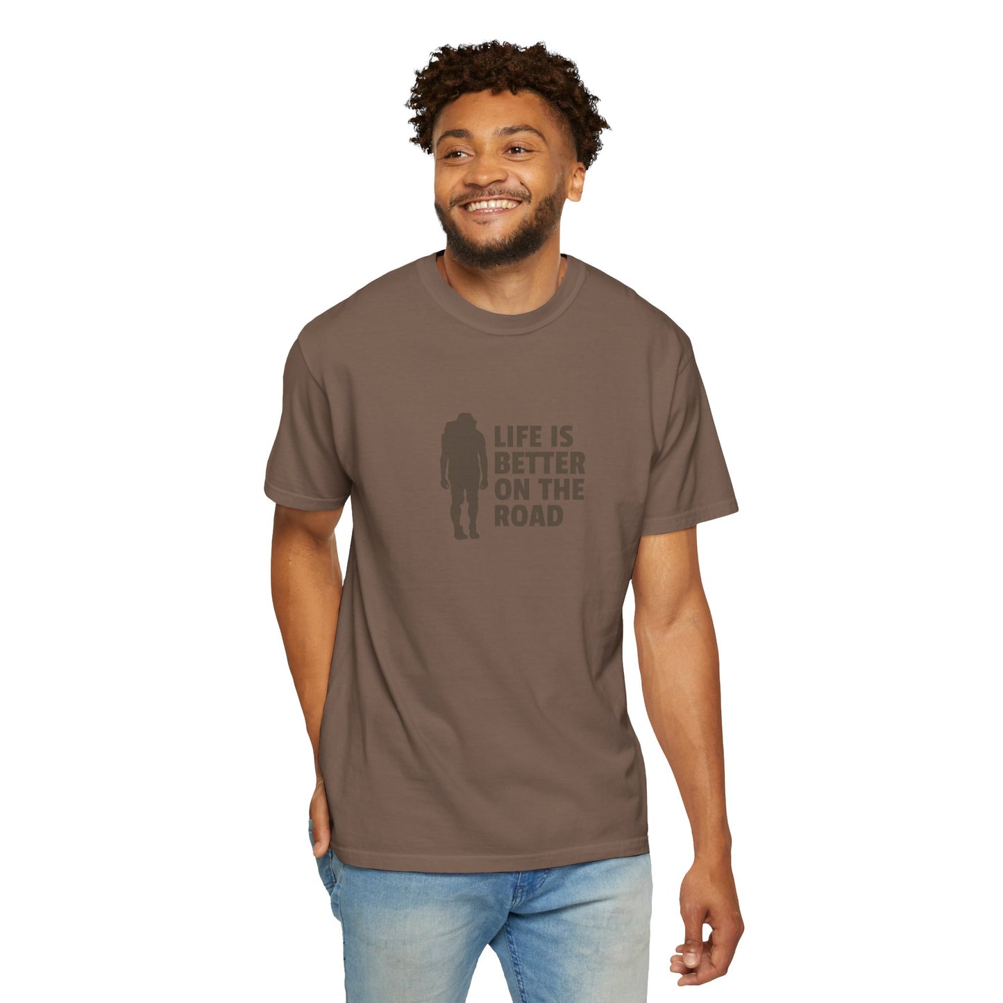 Life Is Better On The Road Unisex Garment-Dyed T-shirt